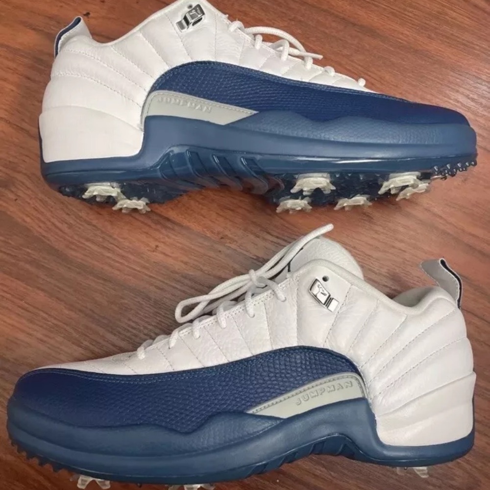 Nike air Jordan 12 French Blue Golf Shoes